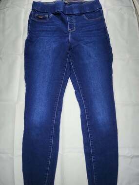 Nine West Jeans Women's Blue Pull-On Skinny Stretch Denim Size 4